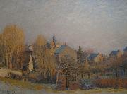 Alfred Sisley Frosty Morning in Louveciennes France oil painting artist